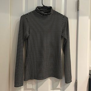 Striped turtleneck
